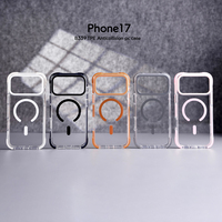 JOYPORODO B339 Coque de Téléphone Rigide Magnétique Transparente en PC pour iPhone 17 Pro Max