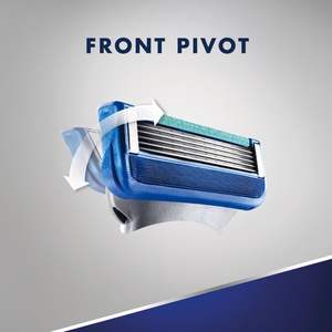 Recharges de lames de rasoir Gillette5 pour hommes, lot de 12, cartouches en acier inoxydable avec bande lubrifiante pour un rasage confortable - Product Image 5