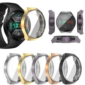 เคสสำหรับ <span class=keywords><strong>Huawei</strong></span> <span class=keywords><strong>Watch</strong></span> GT 2e,กรอบ TPU นิ่มคลุมทั้งหมดอุปกรณ์เสริมสมาร์ทวอทช์กันชน + ตัวป้องกันหน้าจอ <span class=keywords><strong>Huawei</strong></span> <span class=keywords><strong>Watch</strong></span> <span class=keywords><strong>GT2E</strong></span> - Product Image 1