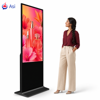 Affichage numérique interactif sur pied Android 43/49 pouces pour intérieur avec animation, Wi-Fi multiple et CMS basé sur le cloud pour la publicité commerciale