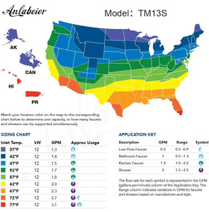 Calentador sin tanque Anlabeier de 13000W, modelo TM13S, potente, para uso doméstico y hotelero, mercado global. - Product Image 6