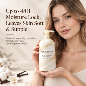 Lotion corporelle hydratante intense 24h, parfumée et nourrissante, pour peaux sèches, gercées, sensibles, effet fraîcheur brise de coton toute la journée – Meilleure vente - Product Image 3