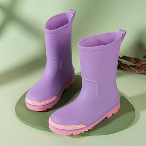 All'ingrosso per bambini stivali Wellington con strisce riflettenti manici di facile presa Design leggero per pozzanghera gioco Gumboots - Product Image 3