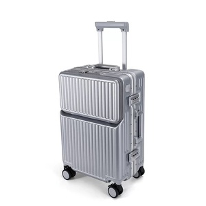 Unisex Retractable Spinner Luggage Modern Aluminum Frame Travel <strong>Suitcase</strong> <strong>Light</strong> <strong>Weight</strong> and Durable TSA Lock for Holiday Use - Product Image 3