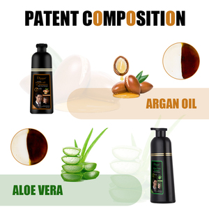 Shampoo colorant capillaire rapide Disaar noir et brun à l'aloe vera pour cheveux gris – 2 types de shampooings colorants noirs en gros - Product Image 4
