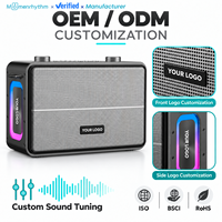Haut-parleur portable sans fil à marque privée, puissant avec son stéréo et batterie rechargeable pour la distribution de musique à domicile et la vente au détail