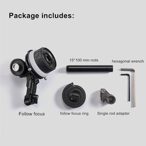 FF-T06เอียงเลนส์ขนาดเล็กน้ำหนักเบาซูมควบคุมทำตามโฟกัสสำหรับ DSLR SONY A7 A9 Nikon <span class=keywords><strong>GH5</strong></span> BMPCC <span class=keywords><strong>4K</strong></span> 6K กล้องกรง - Product Image 5