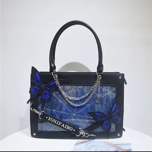Butterfly Ita Bag For Women - Y2K Tote & Crossbody Shoulder Bag With Clear Window For Pins - View #8