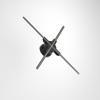 Projecteur holographique 3D YHF-85-LED, ventilateur LED 3D à 4 pales avec cartographie holographique pour mariages et événements en intérieur, fournisseur OEM