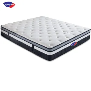 Hotel bedroom furniture colchon modern single double queen king size vacuum compress pack memory foam pocket spring mattress