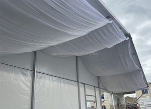 Drapés de plafond en tissu blanc pour les fêtes, tissu transparent pour draper les rideaux en mousseline, toile de fond de plafond, arche de mariage, chapiteau de plafond - Product Image 5