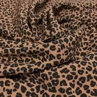 Fonesun-PX659 conception Personnalisée polyester crêpe polyester georgette Imprimé Motif Léopard 100% Polyester Tissu Imprimé