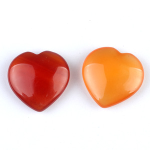 Prix de gros Pierre précieuse 25mm Polie en forme de cœur Ornement Pierre lâche non poreuse Opale Obsidienne noire Cœur gonflé Fabricant - Product Image 6