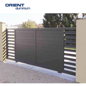 Portes d'allée utilisées conception de style en aluminium coulissante/conceptions de porte en aluminium de maison avec le prix usine - Product Image 2