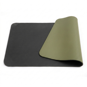 Tapis de yoga en <span class=keywords><strong>TPE</strong></span> écologique, double face, bicolore, épaisseur 8 mm/6 mm, antidérapant, imperméable, tapis d'exercice Pilates avec sangle de transport - Product Image 4
