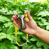 PIAOYU fronde à élastique aplati durable de haute qualité avec monofilaments en acier inoxydable fronde de tir Flying Dragon