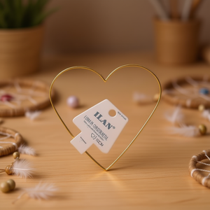 Anello in metallo a forma di cuore ILAN da 10 cm per acchiappasogni fai da te - Product Image 2