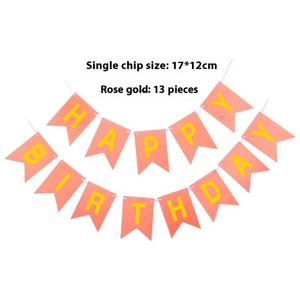 Bannière en feuille d'aluminium Joyeux Anniversaire en gros, motif queue de poisson unique pour la décoration et l'agencement de fonds - Product Image 3