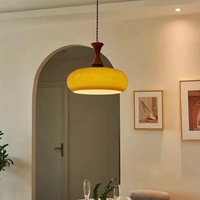 Luminaire suspendu en verre vintage design rétro E27 LED, lampe décorative pour restaurant, salle à manger, hôtel