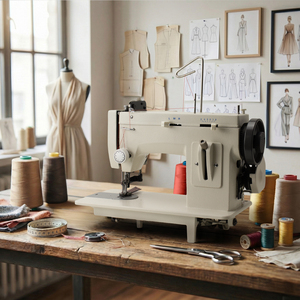จักรเย็บผ้าขนาดเล็กแบบพกพาอเนกประสงค์สำหรับใช้ในบ้าน เย็บผ้าหนาได้ ปรับความเร็วได้ พร้อมลายเย็บซิกแซก - Product Image 5