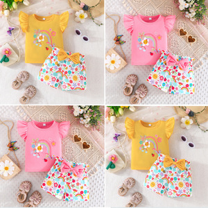 Ropa bonita para bebés Conjuntos de ropa para niñas pequeñas Ropa de verano para niños Trajes para niñas Vestido para bebés 2-3Y - Product Image 2