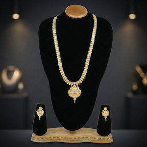 Ensemble de bijoux pour femmes de style orthodoxe traditionnel plaqué or vintage avec pendentifs longs et ajustables - Product Image 1