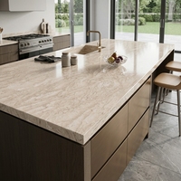 Dalle de marbre beige naturel pour murs et comptoirs