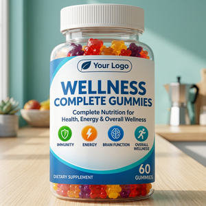 Wellness Complete Vegan Mixed Fruit Soft <b>Chewy</b> Gummies Custom Label Custom Packaging Wholesale Fruity Gummies With Attractive - Product Image 2