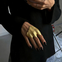 Pabrik Cincin Desainer 2026 Grosir Cincin Wanita Anel Paduan Logam Lapis Elektro Produsen Cincin Fashion Unik