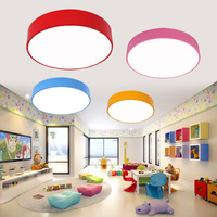 Lustre LED circulaire moderne ajouré, hauteur réglable, multicolore, avec câble de suspension, en fer rose, pour salle de danse, salle de yoga, salle de classe