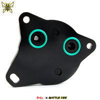 Adaptor Radiator Pendingin Transmisi Hitam Berkualitas Tinggi Baru Aluminium Alloy 6061-T6 IS250 IS350 Mark X 6AT BRZ 2012 BB-TCA-117