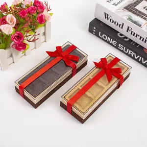 Confezione regalo di lusso in cartone rettangolare personalizzato che imballa scatola di carta Praline al cioccolato