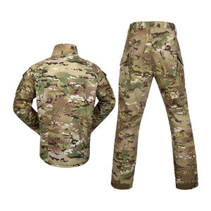전문가용 맞춤 제작 폴리에스터 섬유 위장 세트 야외 위장 훈련 방수 전술 유니폼 세트 - Product Image 5