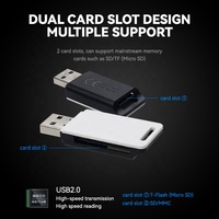Lector de Tarjetas SD USB 2.0, Adaptador de Lector de Tarjetas Micro SD y TF al por Mayor para PC y Laptop