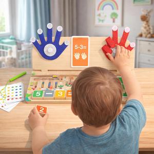 Jeu de Calcul pour Enfants : Comptage, Addition et Soustraction – Jouet en Bois avec Perles Magnétiques pour Tri et Association, Idéal pour Garçons et Filles - Product Image 2