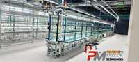 Système de convoyeur à bande ESD sécurisé pour ligne d'assemblage électronique, automatisation de la manutention sur ligne de production de circuits imprimés SMT