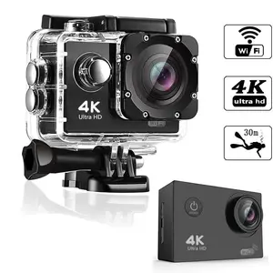 Máy Quay Phim Chuyển Động Từ Xa 4Kwifi, Camera Mini Chống Nước Dùng Ngoài Trời Cho Gopro Style Go Pro Với Màu Màn Hình