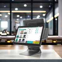 Новая складная 15,6-дюймовая сенсорная POS-система с полностью ламинированной панелью, съемными отсеками для 2,5-дюймовых и M.2 SSD-накопителей, из алюминиевого сплава