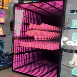 3D Infinity gương trang trí với LED ánh sáng dấu hiệu Neon nguồn ánh sáng AC/DC Cung cấp điện bên ngoài sử dụng - Product Image 3