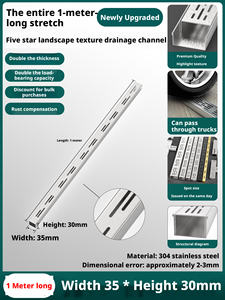 Canal de Drenaje Personalizable de Acero Inoxidable 304 – Modelo para Exteriores de Alta Calidad y Resistencia - Product Image 2