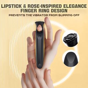 Mini-Vibrator für Frauen mit 10 Vibrationsmodi, 100% Wasserdicht IPX7, Starke Vibration, Klitoris- und G-Punkt-<span class=keywords><strong>Stimulation</strong></span>, Lippenstift-Design - Product Image 3