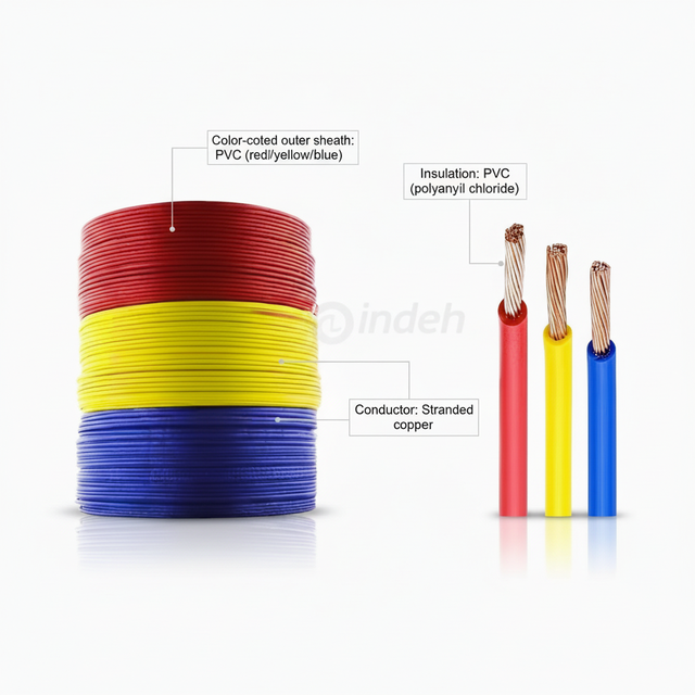 Insulated Copper Electric Wire 6mm Copper Wire 2.5mm 4mm 10mm 16mm 4 Core Cable Copper Conductor Multi Core Cable Manufacturer