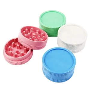 KY Wholesale High Quality Biodegradable Eco Friendly 2 Layers 55mm Spice Smoking Tobacco Crusher Herb Grinder