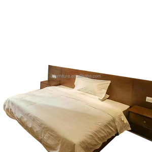 Customize 3-Star Hotel Bed <b>Cheap</b> King Size Bed <b>Frame</b> with IUpholstered Headboard for Budget Hotel Bedroom Set Furniture Projects - Product Image 6