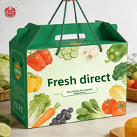 Boîte Cadeau Personnalisée en Carton Ondulé pour Légumes et Fruits - Emballage Textile de Maison Compatible avec les Couettes et le Vin Rouge, Personnalisable pour Cadeaux et Artisanat