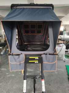 Yaz sezonu sert kabuk çatı üst çadır araba RV 2-Person kapasiteli ek gölgelik tente düz destek tek katmanlı Polyester - Product Image 3