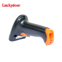 Luckydoor K-210 Portable USB COM 1D Laser Barcode Scanner Kecepatan Tinggi 300 Pemindaian/Detik Ukuran A4 Garansi 2 Tahun Stok Bekas Hitam