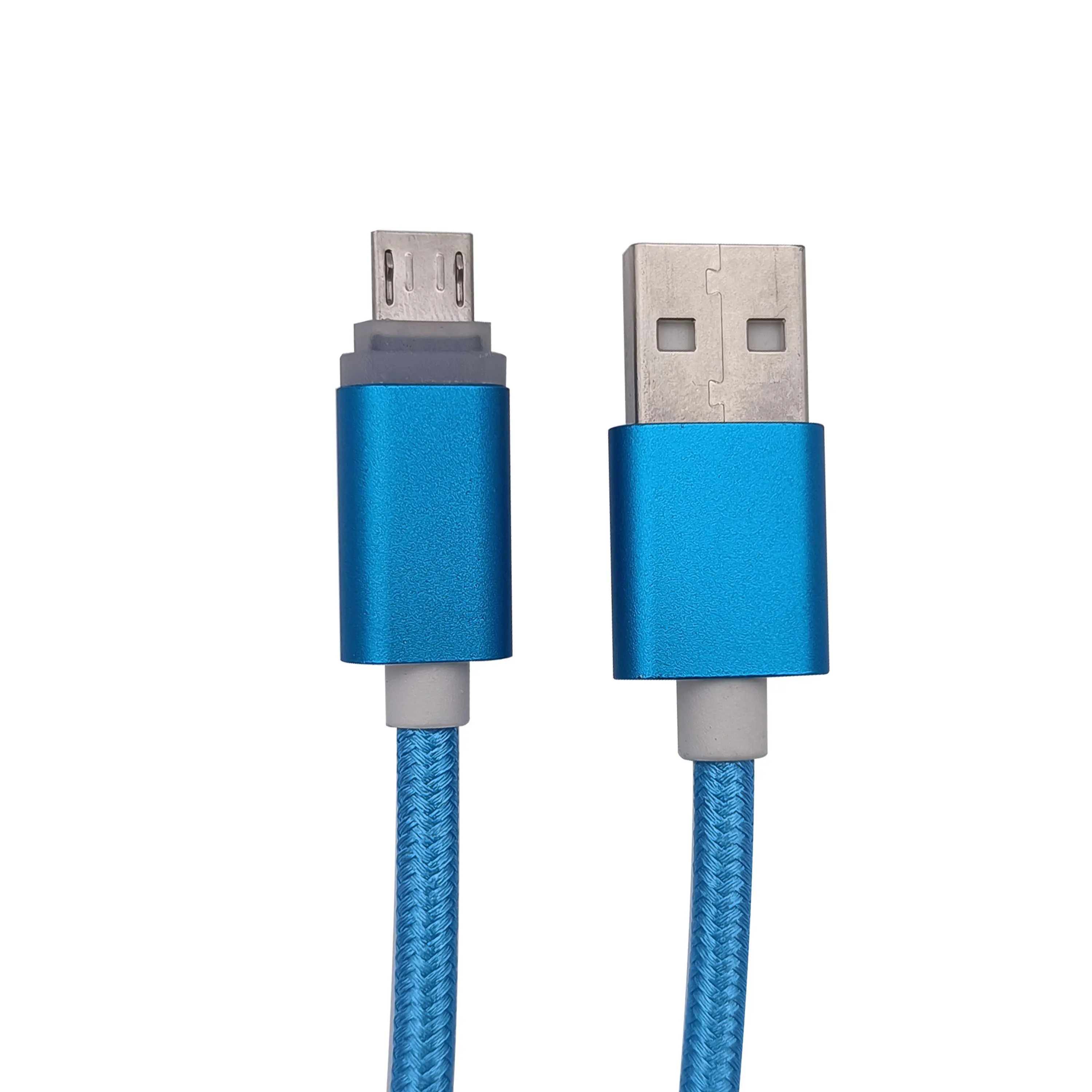 1,5 м USB 2,0 разъем для мобильного телефона Type C для смартфона автомобильное зарядное устройство синий ПВХ нейлон Usb кабель для Iphone мобильный телефон
