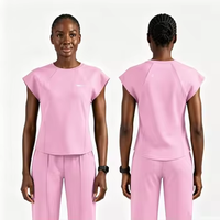 Ensemble de blouses médicales sans manches pour femmes, logo personnalisé, marque privée, uniforme d'hôpital respirant, tenue de travail pour infirmières et médecins
