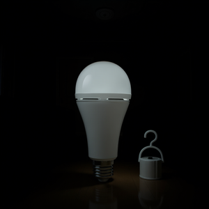 Ampoule LED rechargeable E27 9W, éclairage d'urgence avec batterie de secours pour le camping et l'intérieur - Product Image 2